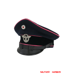 WWII German Fire Police EM Wool Visor Cap With Insignias ww2 german cap,Police visor cap,gestapo visor cap,german visor cap,General visor cap