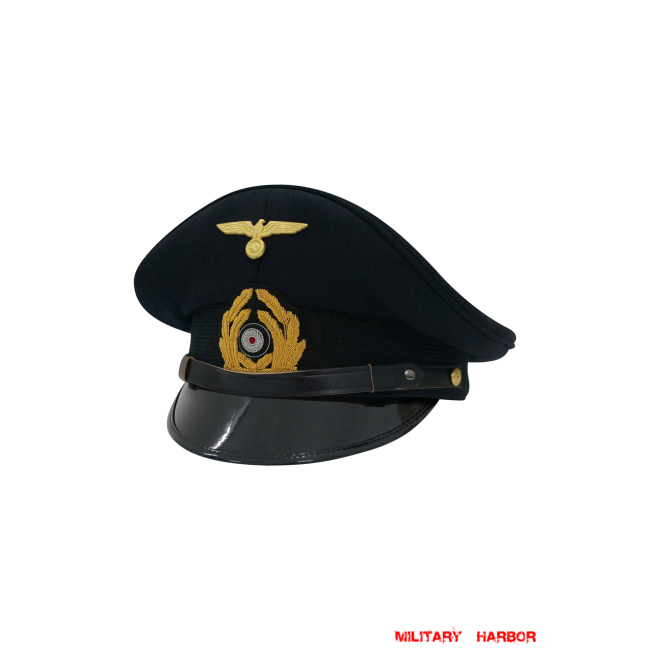 WWII German Kriegsmarine NCO Gabardine Visor Cap ww2 german Kriegsmarine cap,Kriegsmarine visor cap,Kriegsmarine Lieutenant visor cap,Kriegsmarine Captain visor cap,Kriegsmarine General visor cap