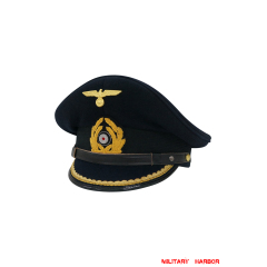 WWII German Kriegsmarine Lieutenant Wool Visor Cap ww2 german Kriegsmarine cap,Kriegsmarine visor cap,Kriegsmarine Lieutenant visor cap,Kriegsmarine Captain visor cap,Kriegsmarine General visor cap