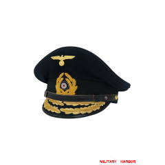 WWII German Kriegsmarine General Wool Visor Cap ww2 german Kriegsmarine cap,Kriegsmarine visor cap,Kriegsmarine Lieutenant visor cap,Kriegsmarine Captain visor cap,Kriegsmarine General visor cap