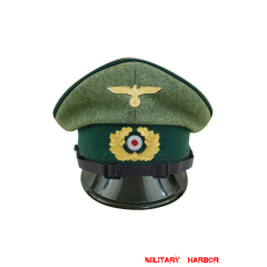 WWII German Kriegsmarine Coastal EM Wool Visor Cap With Insignia ww2 german Kriegsmarine cap,Kriegsmarine visor cap,Kriegsmarine Lieutenant visor cap,Kriegsmarine Captain visor cap,Kriegsmarine General visor cap
