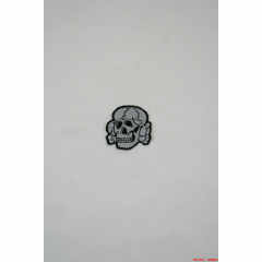 WWII German Bevo SS Cap Skull - EM WW2 german badge,wehrmacht cap insignia,Luftwaffe cap insignia,SS cap insignia,German Cap Skull EM,german badge WWII,militaria german,WWII german,wehrmacht badge,Luftwaffe badge,SS badge,german cap skull,WW2 german hat insignia,WWII german hat,WW2 german cap,WW2 german hat badge,BEVO insignia,BEVO badge,german field cap,german overseas cap