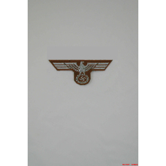 WWII German Bevo Cap Eagle - DAK Officer WW2 german badge,wehrmacht cap insignia,Luftwaffe cap insignia,SS cap insignia,German Cap Eagle DAK Officer,german badge WWII,militaria german,WWII german,wehrmacht badge,Luftwaffe badge,SS badge,german cap eagle,WW2 german hat insignia,WWII german hat,WW2 german cap,WW2 german hat badge,BEVO insignia,BEVO badge,german field cap,german overseas cap