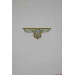 WWII German Bevo Cap Eagle - DAK EM WW2 german badge,wehrmacht cap insignia,Luftwaffe cap insignia,SS cap insignia,German Cap Eagle DAK EM,german badge WWII,militaria german,WWII german,wehrmacht badge,Luftwaffe badge,SS badge,german cap eagle,WW2 german hat insignia,WWII german hat,WW2 german cap,WW2 german hat badge,BEVO insignia,BEVO badge,german field cap,german overseas cap