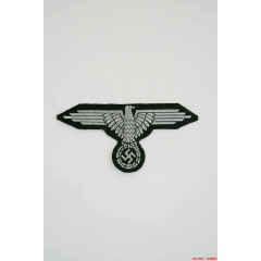 WWII German Bevo SS Sleeve Eagle Officer & NCO WW2 german badge,wehrmacht Breast Eagle,Luftwaffe Breast Eagle,SS Breast Eagle,SS Sleeve Eagle,german badge WWII,militaria german,WWII german,wehrmacht badge,Luftwaffe badge,SS badge,german sleeve eagle,german eagle badge,ss eagle,wehrmacht badge,WWII military surplus,WWII german insignia