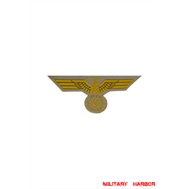WWII German Bevo Breast Eagle Kriegsmarine Tropical WW2 german badge,wehrmacht Breast Eagle,Luftwaffe Breast Eagle,Kriegsmarine Breast Eagle,SS Breast Eagle,Bevo Breast Eagle,german badge WWII,militaria german,WWII german,wehrmacht badge,Luftwaffe badge,SS badge,german breast eagle,breast eagle badge,wehrmacht badge,WWII military surplus,WWII german insignia