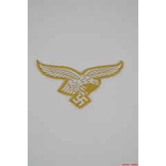 WWII German Bevo - Breast Eagle - Luftwaffe Tropical EM WW2 german badge,wehrmacht Breast Eagle,Luftwaffe Breast Eagle,SS Breast Eagle,Bevo Breast Eagle,german badge WWII,militaria german,WWII german,wehrmacht badge,Luftwaffe badge,SS badge,german breast eagle,breast eagle badge,wehrmacht badge,WWII military surplus,WWII german insignia