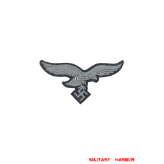 WWII German Luftwaffe embroidery Breast Eagle EM second Pattern WW2 german badge,wehrmacht Breast Eagle,Luftwaffe Breast Eagle,SS Breast Eagle,Bevo Breast Eagle,german badge WWII,militaria german,WWII german,wehrmacht badge,Luftwaffe badge,SS badge,german breast eagle,breast eagle badge,wehrmacht badge,WWII military surplus,WWII german insignia