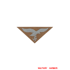WWII German Luftwaffe embroidery Breast Eagle Tropical EM second Pattern II WW2 german badge,wehrmacht Breast Eagle,Luftwaffe Breast Eagle,SS Breast Eagle,Bevo Breast Eagle,german badge WWII,militaria german,WWII german,wehrmacht badge,Luftwaffe badge,SS badge,german breast eagle,breast eagle badge,wehrmacht badge,WWII military surplus,WWII german insignia