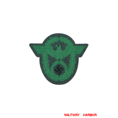 WWII German Protection Police Sleeve Eagle On Wool Backing police,Protection Police,Gendarmerie,Administrative Police,Traffic Police,Fire Police,Waterways Protection Police,sleeve Eagles,Insignia,badge,,ww2,Third empire