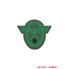 WWII German Protection Police Sleeve Eagle On Mottled Green Backing police,Protection Police,Gendarmerie,Administrative Police,Traffic Police,Fire Police,Waterways Protection Police,sleeve Eagles,Insignia,badge,,ww2,Third empire