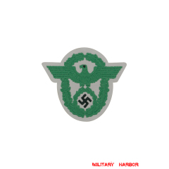WWII German Protection Police Sleeve Eagle On White Backing police,Protection Police,Gendarmerie,Administrative Police,Traffic Police,Fire Police,Waterways Protection Police,sleeve Eagles,Insignia,badge,,ww2,Third empire