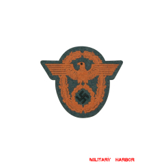 WWII German Gendarmerie Police Sleeve Eagle On Wool Backing police,Protection Police,Gendarmerie,Administrative Police,Traffic Police,Fire Police,Waterways Protection Police,sleeve Eagles,Insignia,badge,,ww2,Third empire