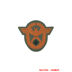 WWII German Gendarmerie Police Sleeve Eagle On Mottled Green Backing police,Protection Police,Gendarmerie,Administrative Police,Traffic Police,Fire Police,Waterways Protection Police,sleeve Eagles,Insignia,badge,,ww2,Third empire