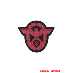 WWII German Fire Police Sleeve Eagle On Black Backing police,Protection Police,Gendarmerie,Administrative Police,Traffic Police,Fire Police,Waterways Protection Police,sleeve Eagles,Insignia,badge,,ww2,Third empire