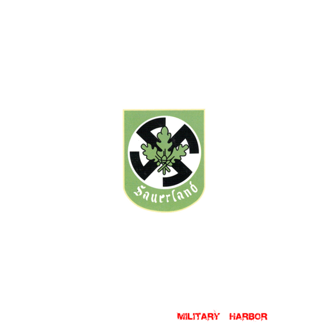 WWII German Sauerland troops volunteers helmet decal WW2 german helmet badge,wehrmacht helmet badge,Luftwaffe helmet badge,SS helmet badge,Sauerland troops volunteers helmet insignia,german helmet decal identification,decal helmet,german helmet insignia,ww2 german helmet insignia,ww2 helmet insignia,ww2 helmet decals,ww2 german helmet decals for sale,ww2 german helmet decals,wehrmacht helmet decals,waffen ss helmet decals,police helmet decals,military helmet decals,luftwaffe helmet decals,german ss helmet decals,german helmet decals for sale,german helmet decals,best german helmet decals,afrika korps helmet decals,german helmet stickers