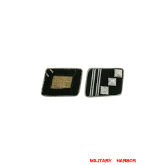 WW2 german badge,wehrmacht collar insignia,Luftwaffe collar insignia,SS collar insignia,SS Hauptsturmfuhrer Collar Tabs,german badge WWII,militaria german,WWII german,wehrmacht badge,Luftwaffe badge,SS badge,WWII military surplus,WWII german insignia,german collar insignia