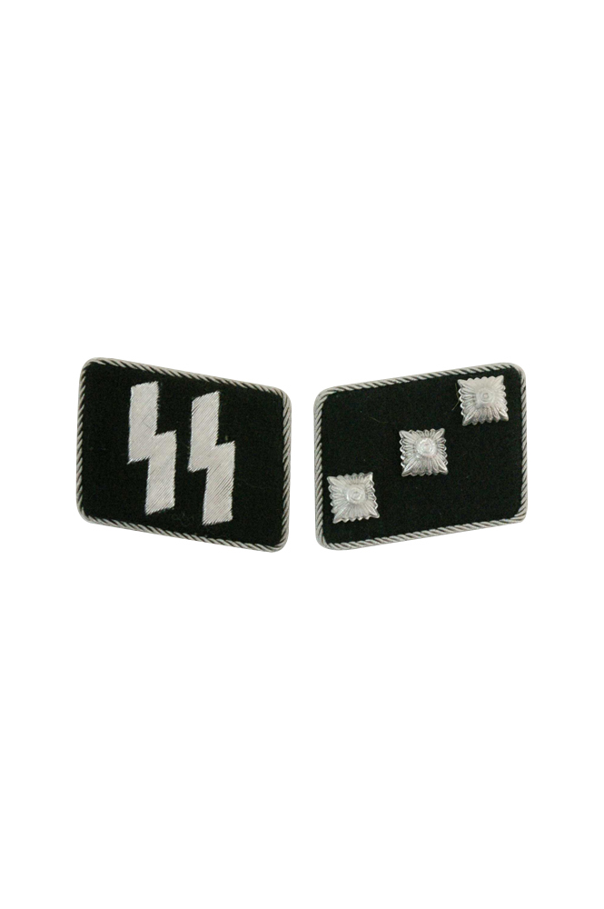 WW2 german badge,wehrmacht collar insignia,Luftwaffe collar insignia,SS collar insignia,SS Untersturmfuhrer Collar Tabs,german badge WWII,militaria german,WWII german,wehrmacht badge,Luftwaffe badge,SS badge,WWII military surplus,WWII german insignia,german collar insignia