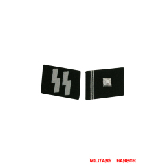 WWII German SS Scharführer (Staff Sgt.) Collar Tabs WW2 german badge,wehrmacht collar insignia,Luftwaffe collar insignia,SS collar insignia,SS Scharfuhrer Collar Tabs,german badge WWII,militaria german,WWII german,wehrmacht badge,Luftwaffe badge,SS badge,WWII military surplus,WWII german insignia,german collar insignia