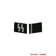 WWII German SS Sturmmann (Lance Corporal) Collar Tabs WW2 german badge,wehrmacht collar insignia,Luftwaffe collar insignia,SS collar insignia,SS Sturmmann Collar Tabs,german badge WWII,militaria german,WWII german,wehrmacht badge,Luftwaffe badge,SS badge,WWII military surplus,WWII german insignia,german collar insignia