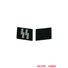 WWII German SS EM Collar Tabs WW2 german badge,wehrmacht collar insignia,Luftwaffe collar insignia,SS collar insignia,SS EM Collar Tabs,german badge WWII,militaria german,WWII german,wehrmacht badge,Luftwaffe badge,SS badge,WWII military surplus,WWII german insignia,german collar insignia
