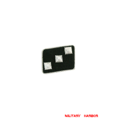 WWII German SS Untersturmführer (2nd Lieutenant) Rank Left Collar Tab WW2 german badge,wehrmacht collar insignia,Luftwaffe collar insignia,SS collar insignia,SS Untersturmfuhrer Collar Tabs,german badge WWII,militaria german,WWII german,wehrmacht badge,Luftwaffe badge,SS badge,WWII military surplus,WWII german insignia,german collar insignia