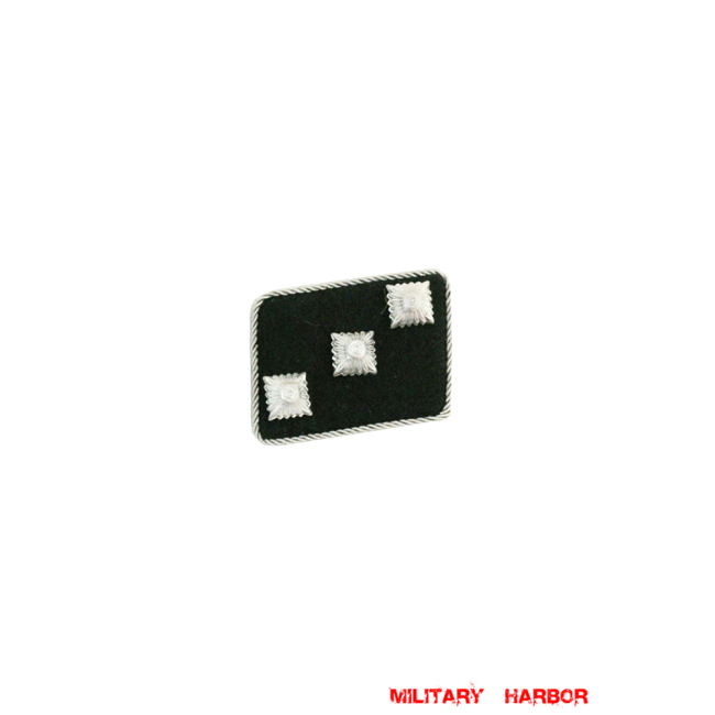 WWII German SS Untersturmführer (2nd Lieutenant) Rank Left Collar Tab WW2 german badge,wehrmacht collar insignia,Luftwaffe collar insignia,SS collar insignia,SS Untersturmfuhrer Collar Tabs,german badge WWII,militaria german,WWII german,wehrmacht badge,Luftwaffe badge,SS badge,WWII military surplus,WWII german insignia,german collar insignia