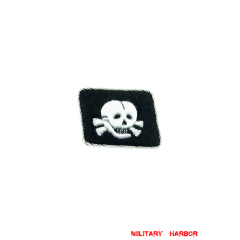 WWII German SS 3rd Pz.Div. Totenkopf Officer right collar tab WW2 german badge,wehrmacht collar insignia,Luftwaffe collar insignia,SS collar insignia,SS Totenkopf collar tab,german badge WWII,militaria german,WWII german,wehrmacht badge,Luftwaffe badge,SS badge,WWII military surplus,WWII german insignia,german collar insignia