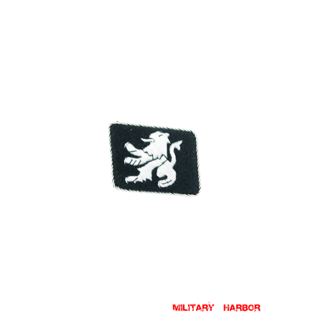 WWII German SS 14th Waffen Gren.Div. 1st Ukrainian Officer right collar tab WW2 german badge,wehrmacht collar insignia,Luftwaffe collar insignia,SS collar insignia,SS 14th Waffen 1st Ukrainian collar tab,german badge WWII,militaria german,WWII german,wehrmacht badge,Luftwaffe badge,SS badge,WWII military surplus,WWII german insignia,german collar insignia