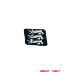 WWII German SS British Free Corps Officer right collar tab WW2 german badge,wehrmacht collar insignia,Luftwaffe collar insignia,SS collar insignia,SS British Free Corps collar tab,german badge WWII,militaria german,WWII german,wehrmacht badge,Luftwaffe badge,SS badge,WWII military surplus,WWII german insignia,german collar insignia