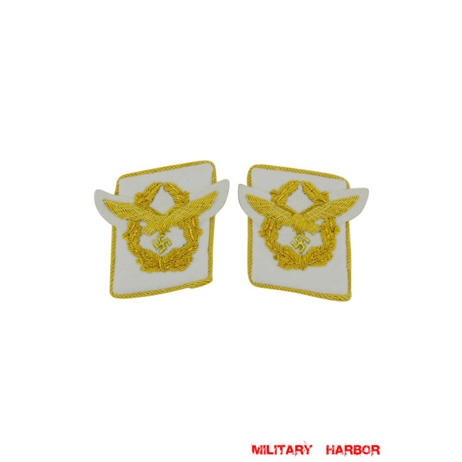 WWII German Luftwaffe Generaloberst Collar Tabs WW2 german badge,wehrmacht collar insignia,Luftwaffe collar insignia,SS collar insignia,Luftwaffe Generaloberst Collar Tabs,german badge WWII,militaria german,WWII german,wehrmacht badge,Luftwaffe badge,SS badge,WWII military surplus,WWII german insignia,german collar insignia