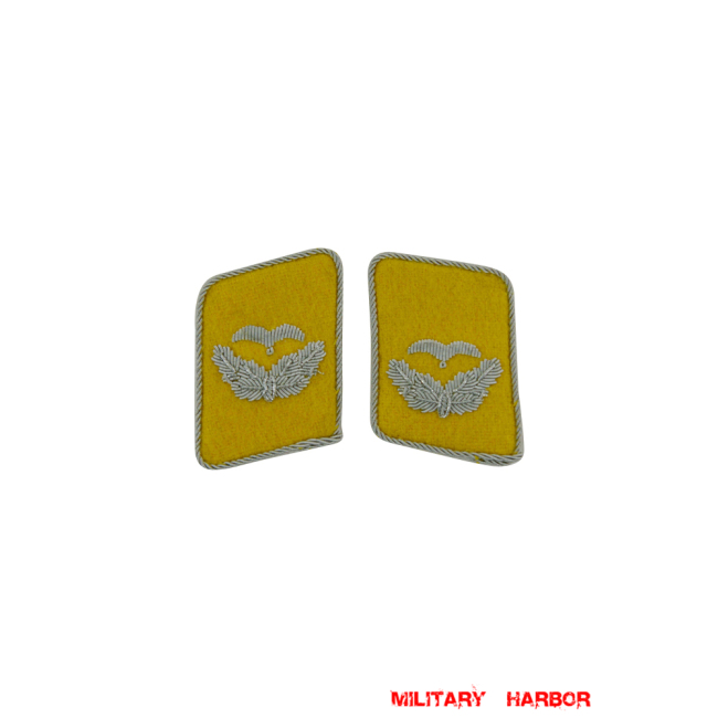 WWII German Luftwaffe Flight Fallschirmjäger Leutnant Collar Tabs WW2 german badge,wehrmacht collar insignia,Luftwaffe collar insignia,SS collar insignia,Luftwaffe Flight Fallschirmjager Leutnant Collar Tabs,german badge WWII,militaria german,WWII german,wehrmacht badge,Luftwaffe badge,SS badge,WWII military surplus,WWII german insignia,german collar insignia