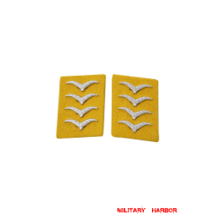 WWII German Luftwaffe Flight Fallschirmjäger Hauptgefreiter Collar Tabs WW2 german badge,wehrmacht collar insignia,Luftwaffe collar insignia,SS collar insignia,Luftwaffe Flight Fallschirmjager Hauptgefreiter Collar Tabs,german badge WWII,militaria german,WWII german,wehrmacht badge,Luftwaffe badge,SS badge,WWII military surplus,WWII german insignia,german collar insignia