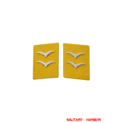 WWII German Luftwaffe Flight Fallschirmjäger Gefreiter Collar Tabs WW2 german badge,wehrmacht collar insignia,Luftwaffe collar insignia,SS collar insignia,Luftwaffe Flight Fallschirmjager Gefreiter Collar Tabs,german badge WWII,militaria german,WWII german,wehrmacht badge,Luftwaffe badge,SS badge,WWII military surplus,WWII german insignia,german collar insignia