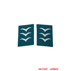 WWII German Luftwaffe Field Divisions Obergefreiter Collar Tabs WW2 german badge,wehrmacht collar insignia,Luftwaffe collar insignia,SS collar insignia,Luftwaffe Field Divisions Obergefreiter Collar Tabs,german badge WWII,militaria german,WWII german,wehrmacht badge,Luftwaffe badge,SS badge,WWII military surplus,WWII german insignia,german collar insignia