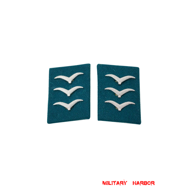 WWII German Luftwaffe Field Divisions Obergefreiter Collar Tabs WW2 german badge,wehrmacht collar insignia,Luftwaffe collar insignia,SS collar insignia,Luftwaffe Field Divisions Obergefreiter Collar Tabs,german badge WWII,militaria german,WWII german,wehrmacht badge,Luftwaffe badge,SS badge,WWII military surplus,WWII german insignia,german collar insignia