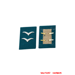 WW2 german badge,wehrmacht collar insignia,Luftwaffe collar insignia,SS collar insignia,Luftwaffe Field Divisions Gefreiter Collar Tabs,german badge WWII,militaria german,WWII german,wehrmacht badge,Luftwaffe badge,SS badge,WWII military surplus,WWII german insignia,german collar insignia