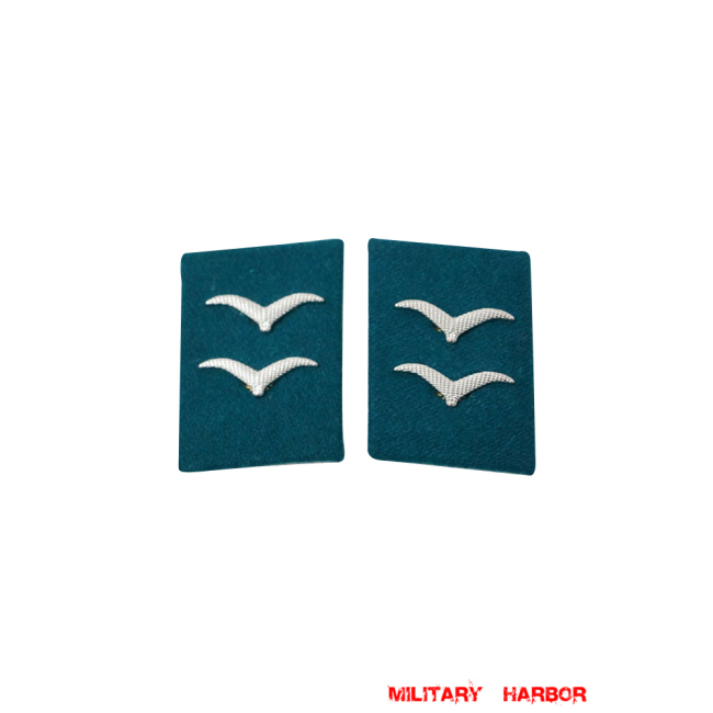 WWII German Luftwaffe Field Divisions Gefreiter Collar Tabs WW2 german badge,wehrmacht collar insignia,Luftwaffe collar insignia,SS collar insignia,Luftwaffe Field Divisions Gefreiter Collar Tabs,german badge WWII,militaria german,WWII german,wehrmacht badge,Luftwaffe badge,SS badge,WWII military surplus,WWII german insignia,german collar insignia