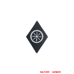 WWII German SS motorized unit transport sleeve diamond insignia WW2 german badge,wehrmacht badge,Luftwaffe badge,SS badge,SS motorized unit transport sleeve insignia,german badge WWII,militaria german,WWII german,wehrmacht badge,Luftwaffe badge,SS badge,WWII military surplus,WWII german insignia,german sleeve badge,SS Trade Insignia