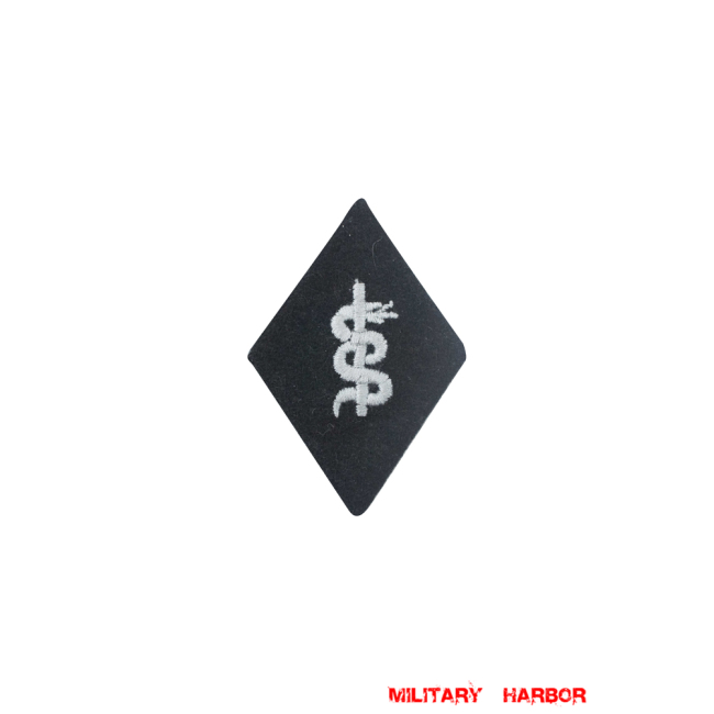 WWII German SS EM NCO medical orderly's sleeve diamond insignia WW2 german badge,wehrmacht badge,Luftwaffe badge,SS badge,SS medical orderly's sleeve insignia,german badge WWII,militaria german,WWII german,wehrmacht badge,Luftwaffe badge,SS badge,WWII military surplus,WWII german insignia,german sleeve badge,SS Trade Insignia