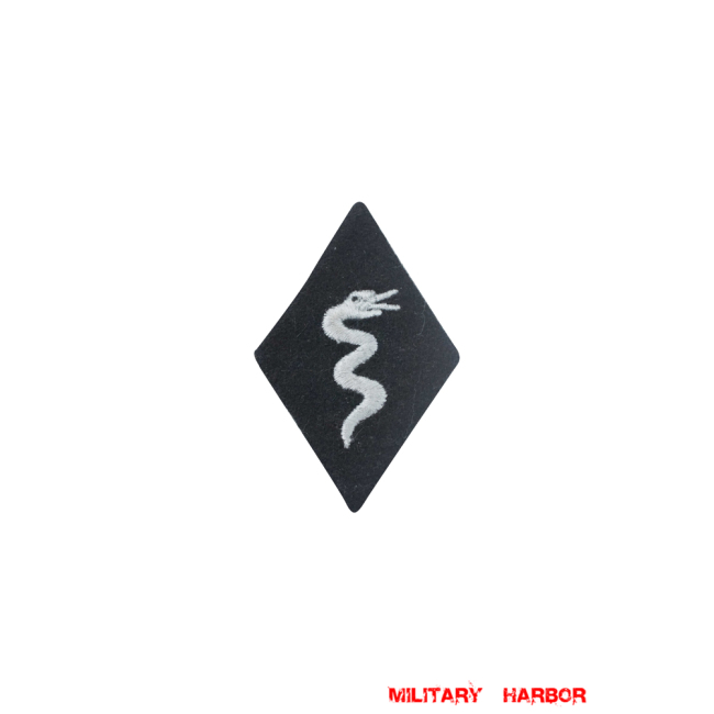 WWII German SS EM NCO Veterinary sleeve diamond insignia WW2 german badge,wehrmacht badge,Luftwaffe badge,SS badge,SS Veterinary sleeve insignia,german badge WWII,militaria german,WWII german,wehrmacht badge,Luftwaffe badge,SS badge,WWII military surplus,WWII german insignia,german sleeve badge,SS Trade Insignia
