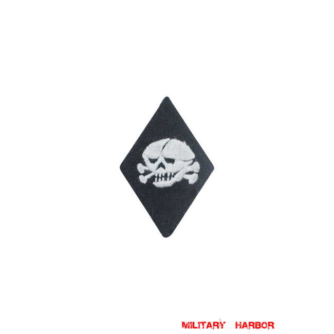 WWII German SS EM NCO concentration camp warder sleeve diamond insignia WW2 german badge,wehrmacht badge,Luftwaffe badge,SS badge,SS concentration camp warder sleeve insignia,german badge WWII,militaria german,WWII german,wehrmacht badge,Luftwaffe badge,SS badge,WWII military surplus,WWII german insignia,german sleeve badge,SS Trade Insignia