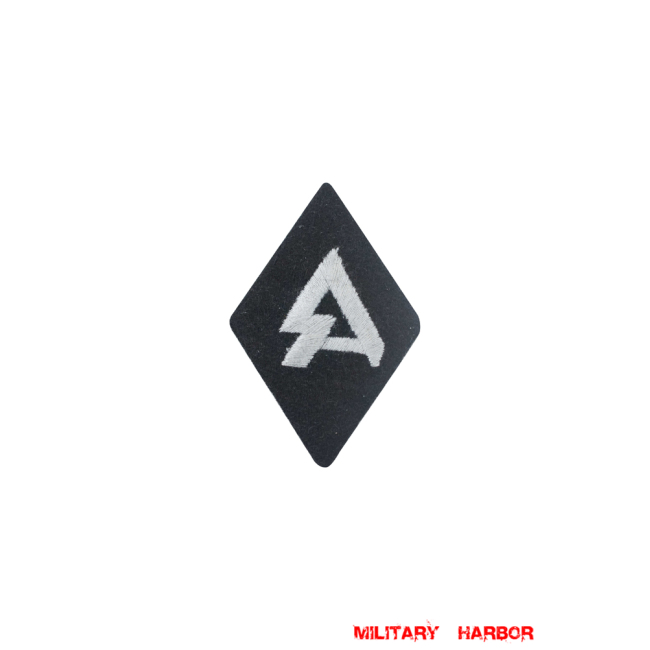 WWII German SS former members of the SA sleeve diamond insignia WW2 german badge,wehrmacht badge,Luftwaffe badge,SS badge,SS former members of the SA sleeve insignia,german badge WWII,militaria german,WWII german,wehrmacht badge,Luftwaffe badge,SS badge,WWII military surplus,WWII german insignia,german sleeve badge,SS Trade Insignia