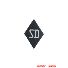 WWII German SS EM NCO Former Member of SD Sleeve diamond insignia WW2 german badge,wehrmacht badge,Luftwaffe badge,SS badge,SS Former Member of SD Sleeve insignia,german badge WWII,militaria german,WWII german,wehrmacht badge,Luftwaffe badge,SS badge,WWII military surplus,WWII german insignia,german sleeve badge,SS Trade Insignia