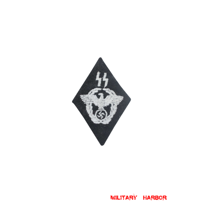 WWII German SS police führer sleeve diamond insignia WW2 german badge,wehrmacht badge,Luftwaffe badge,SS badge,SS police fuhrer sleeve insignia,german badge WWII,militaria german,WWII german,wehrmacht badge,Luftwaffe badge,SS badge,WWII military surplus,WWII german insignia,german sleeve badge,SS Trade Insignia
