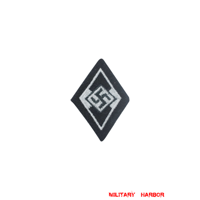 WWII German SS Former Member of the Hitler Jugend Sleeve diamond insignia WW2 german badge,wehrmacht badge,Luftwaffe badge,SS badge,SS Former Member of the Hitler Jugend Sleeve insignia,german badge WWII,militaria german,WWII german,wehrmacht badge,Luftwaffe badge,SS badge,WWII military surplus,WWII german insignia,german sleeve badge,SS Trade Insignia