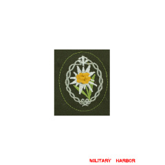 WWII German heer Tropical DAK mountain troops edelweiss sleeve insignia WW2 german badge,wehrmacht badge,Luftwaffe badge,SS badge,heer DAK mountain troops edelweiss sleeve insignia,german badge WWII,militaria german,WWII german,wehrmacht badge,Luftwaffe badge,SS badge,WWII military surplus,WWII german insignia,german sleeve badge,SS Trade Insignia