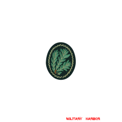 WWII German heer jäger troops oakleaf sleeve insignia early model WW2 german badge,wehrmacht badge,Luftwaffe badge,SS badge,heer jager troops oakleaf sleeve insignia,german badge WWII,militaria german,WWII german,wehrmacht badge,Luftwaffe badge,SS badge,WWII military surplus,WWII german insignia,german sleeve badge,SS Trade Insignia