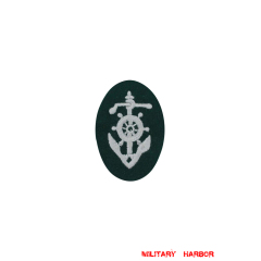 WWII German heer boat pilot's sleeve insignia early model WW2 german badge,wehrmacht badge,Luftwaffe badge,SS badge,heer boat pilot sleeve insignia,german badge WWII,militaria german,WWII german,wehrmacht badge,Luftwaffe badge,SS badge,WWII military surplus,WWII german insignia,german sleeve badge,SS Trade Insignia