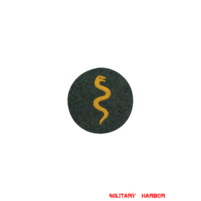 WWII German heer veterinary later model sleeve trade insignia WW2 german badge,wehrmacht badge,Luftwaffe badge,SS badge,heer veterinary sleeve trade insignia,german badge WWII,militaria german,WWII german,wehrmacht badge,Luftwaffe badge,SS badge,WWII military surplus,WWII german insignia,german sleeve badge,SS Trade Insignia